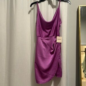 NWT Superdown cowl neck, purple dress